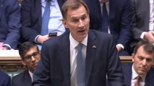 Jeremy Hunt announces tax rises and says UK in recession