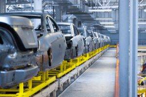 Car production increased by almost a third last month compared with a year ago taking factory output in the first seven months of the year to 526,000, up 14 per cent year-on-year.
